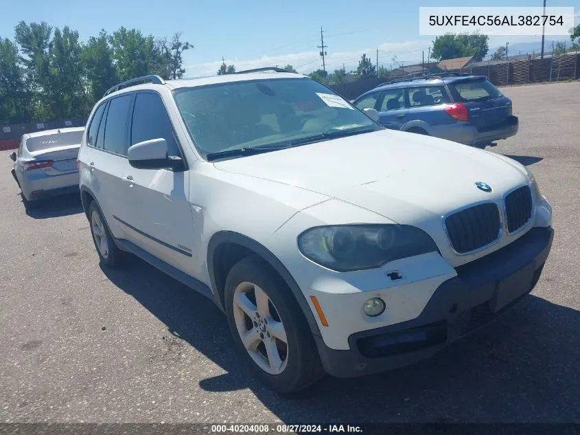 2010 BMW X5 xDrive30I VIN: 5UXFE4C56AL382754 Lot: 40204008