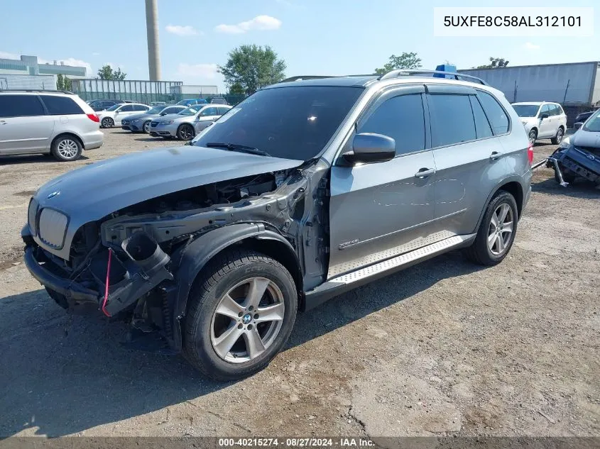 2010 BMW X5 xDrive48I VIN: 5UXFE8C58AL312101 Lot: 40215274