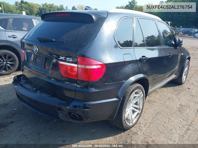 2010 BMW X5 xDrive30I VIN: 5UXFE4C52AL276754 Lot: 40222289