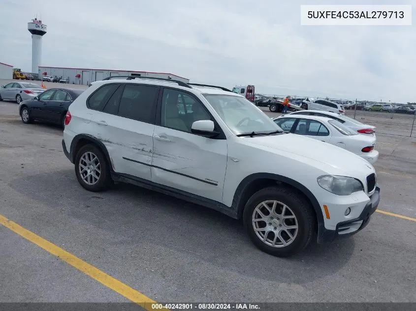 2010 BMW X5 xDrive30I VIN: 5UXFE4C53AL279713 Lot: 40242901