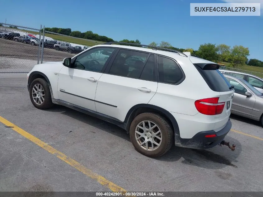 2010 BMW X5 xDrive30I VIN: 5UXFE4C53AL279713 Lot: 40242901