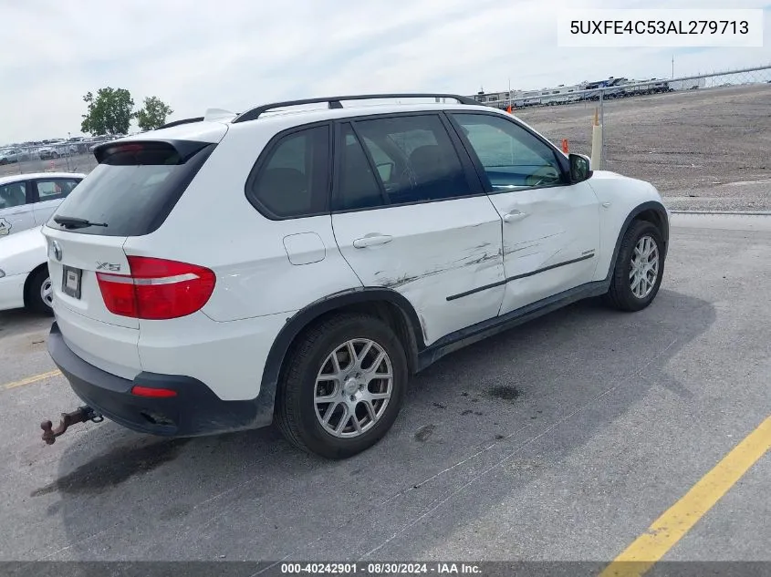 2010 BMW X5 xDrive30I VIN: 5UXFE4C53AL279713 Lot: 40242901