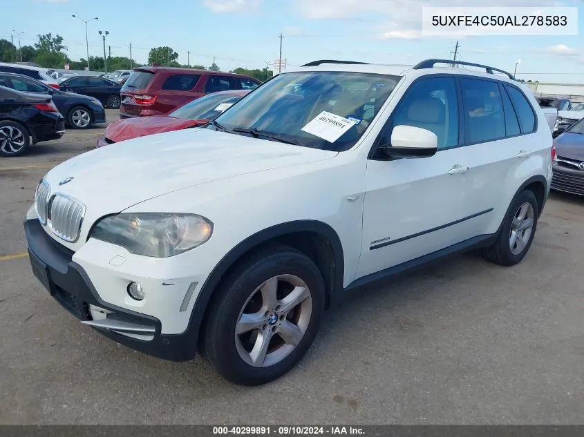 5UXFE4C50AL278583 2010 BMW X5 xDrive30I