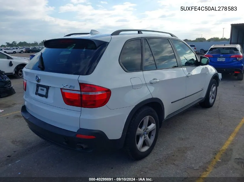 5UXFE4C50AL278583 2010 BMW X5 xDrive30I