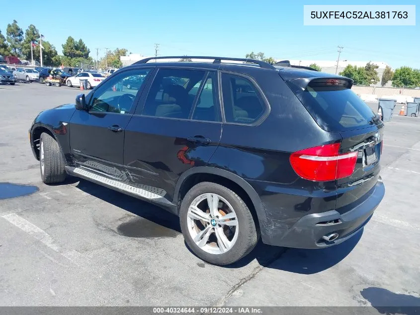 5UXFE4C52AL381763 2010 BMW X5 xDrive30I