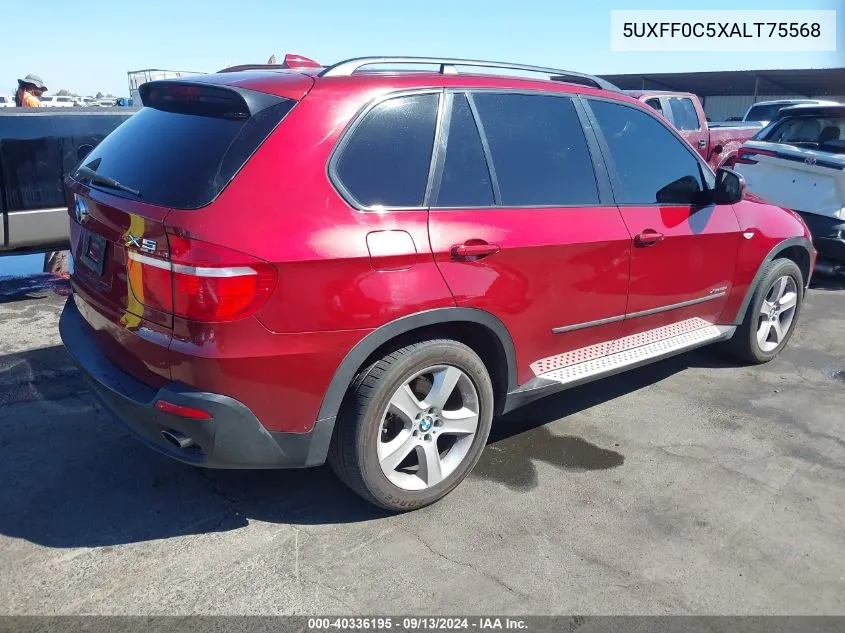 5UXFF0C5XALT75568 2010 BMW X5 xDrive35D