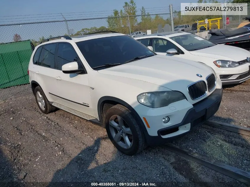 2010 BMW X5 xDrive30I VIN: 5UXFE4C57AL279813 Lot: 40355051