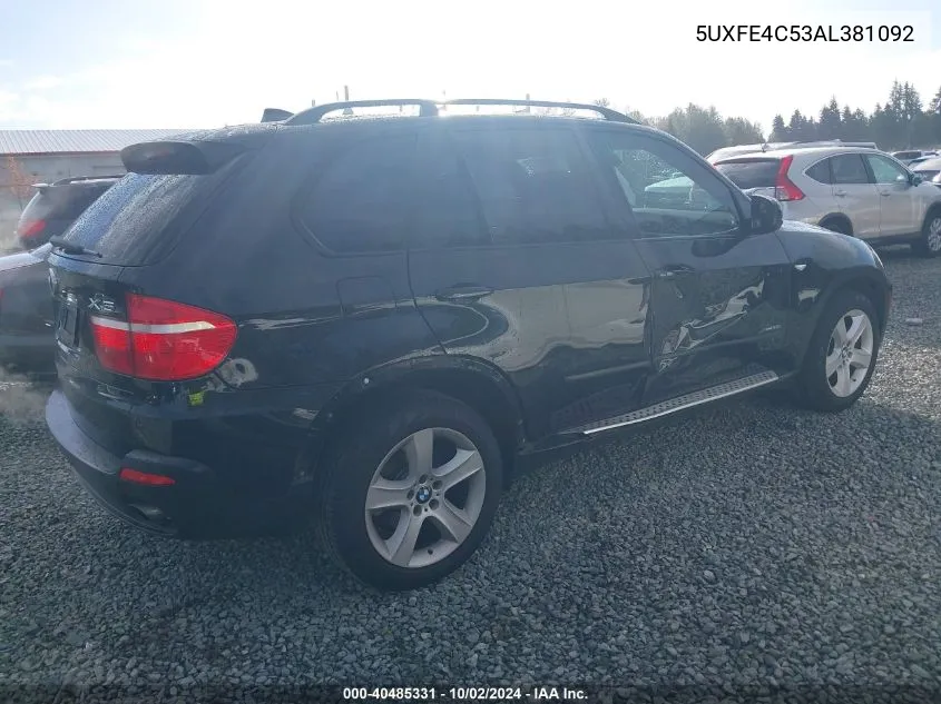 5UXFE4C53AL381092 2010 BMW X5 xDrive30I