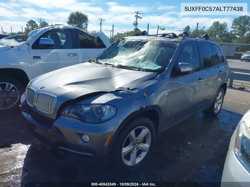 2010 BMW X5 xDrive35D VIN: 5UXFF0C57ALT77438 Lot: 40542049