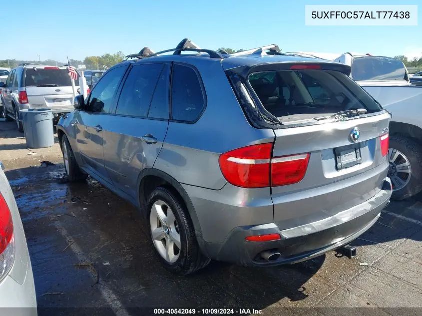 2010 BMW X5 xDrive35D VIN: 5UXFF0C57ALT77438 Lot: 40542049