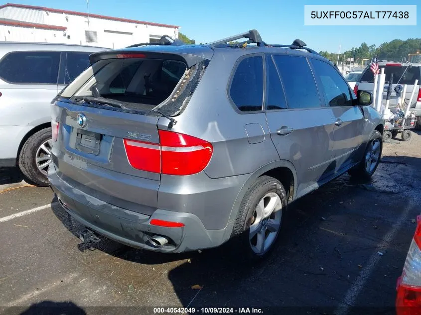 2010 BMW X5 xDrive35D VIN: 5UXFF0C57ALT77438 Lot: 40542049