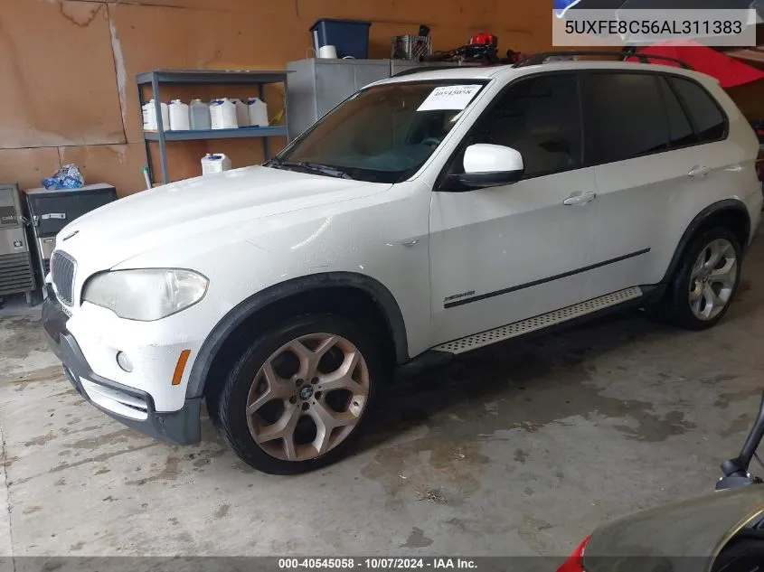 2010 BMW X5 xDrive48I VIN: 5UXFE8C56AL311383 Lot: 40545058