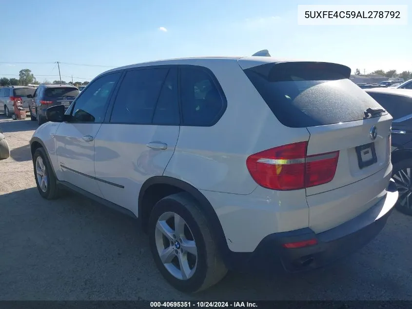 5UXFE4C59AL278792 2010 BMW X5 xDrive30I