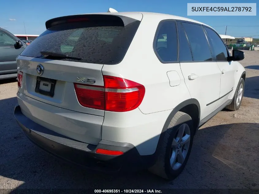 5UXFE4C59AL278792 2010 BMW X5 xDrive30I