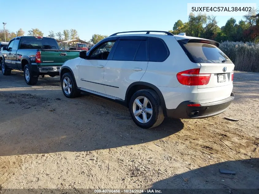 2010 BMW X5 xDrive30I VIN: 5UXFE4C57AL384402 Lot: 40700458