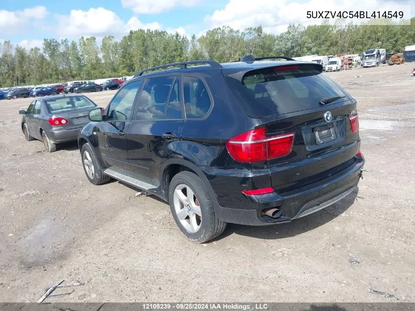 2011 BMW X5 VIN: 5UXZV4C54BL414549 Lot: 12105239