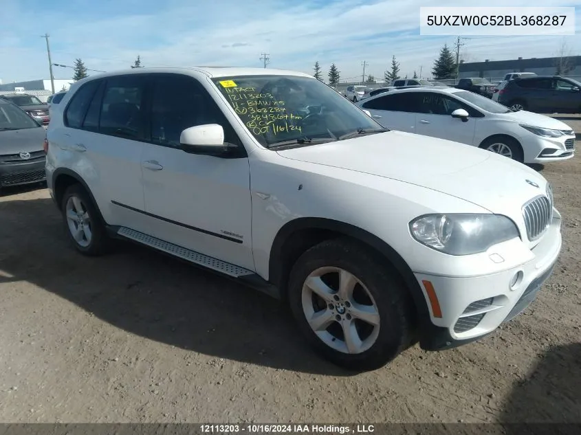 2011 BMW X5 VIN: 5UXZW0C52BL368287 Lot: 12113203