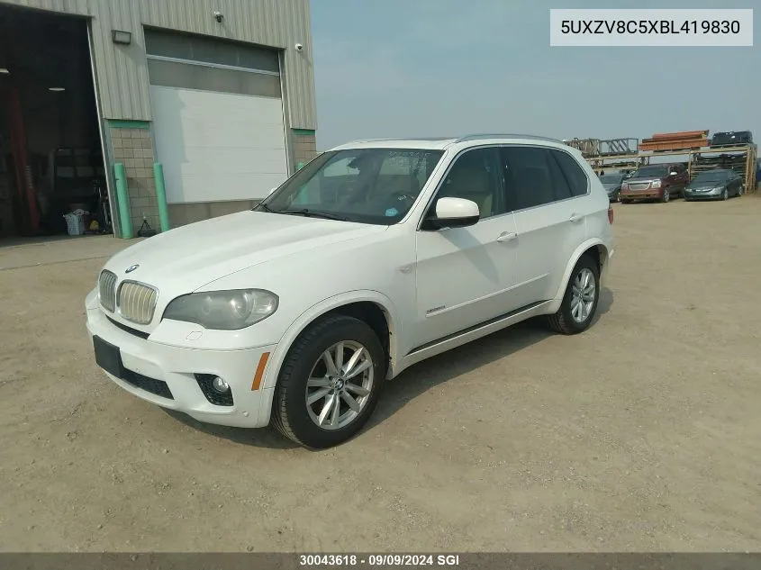 2011 BMW X5 xDrive50I VIN: 5UXZV8C5XBL419830 Lot: 30043618