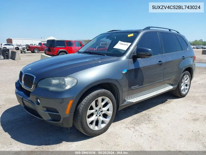 2011 BMW X5 xDrive35I/xDrive35I Premium/xDrive35I Sport Activity VIN: 5UXZV4C52BL743024 Lot: 39403036