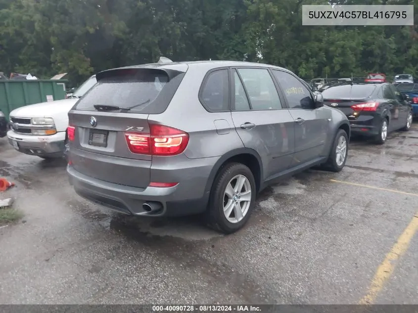 2011 BMW X5 xDrive35I/xDrive35I Premium/xDrive35I Sport Activity VIN: 5UXZV4C57BL416795 Lot: 40090728