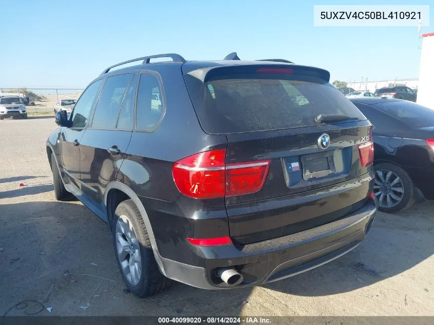 2011 BMW X5 xDrive35I/xDrive35I Premium/xDrive35I Sport Activity VIN: 5UXZV4C50BL410921 Lot: 40099020