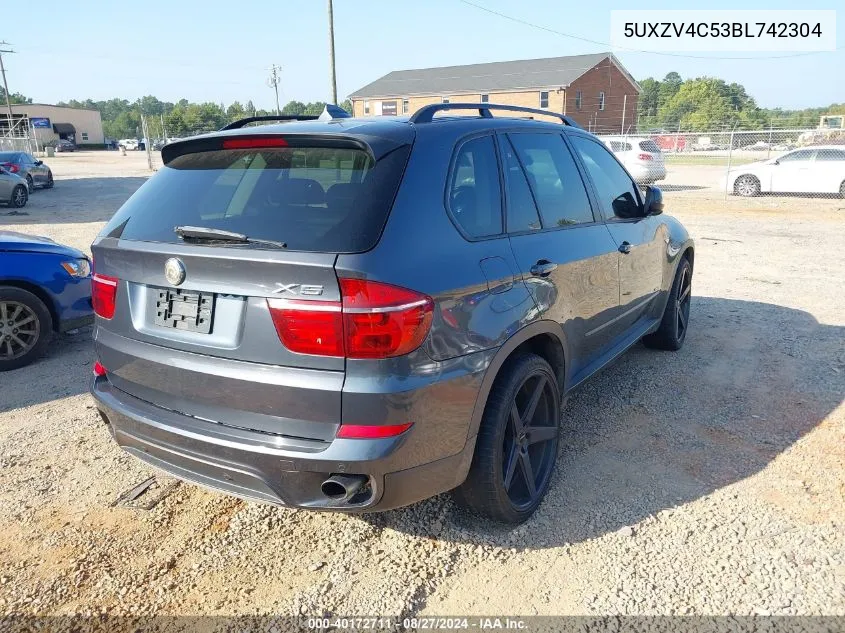 2011 BMW X5 xDrive35I/xDrive35I Premium/xDrive35I Sport Activity VIN: 5UXZV4C53BL742304 Lot: 40172711