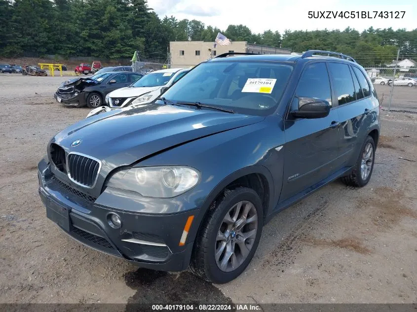 2011 BMW X5 VIN: 5UXZV4C51BL743127 Lot: 40179104