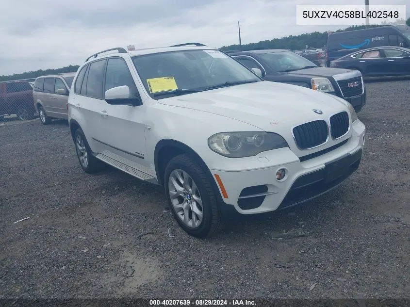 2011 BMW X5 xDrive35I/xDrive35I Premium/xDrive35I Sport Activity VIN: 5UXZV4C58BL402548 Lot: 40207639