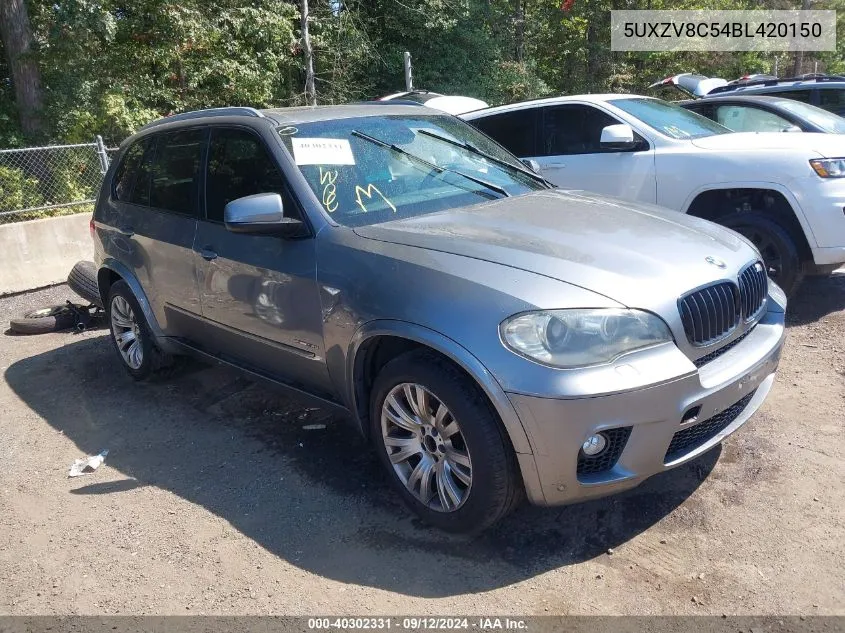 2011 BMW X5 xDrive50I VIN: 5UXZV8C54BL420150 Lot: 40302331