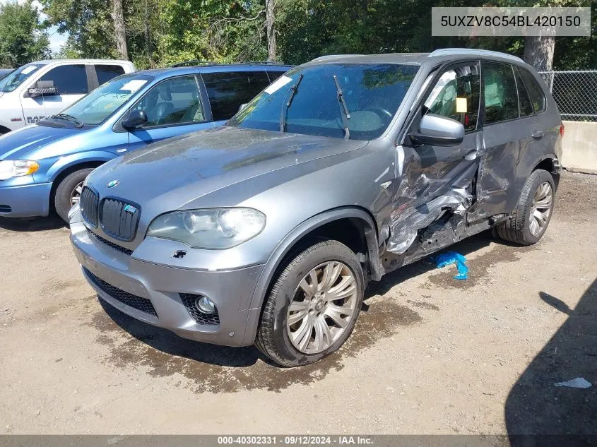 5UXZV8C54BL420150 2011 BMW X5 xDrive50I