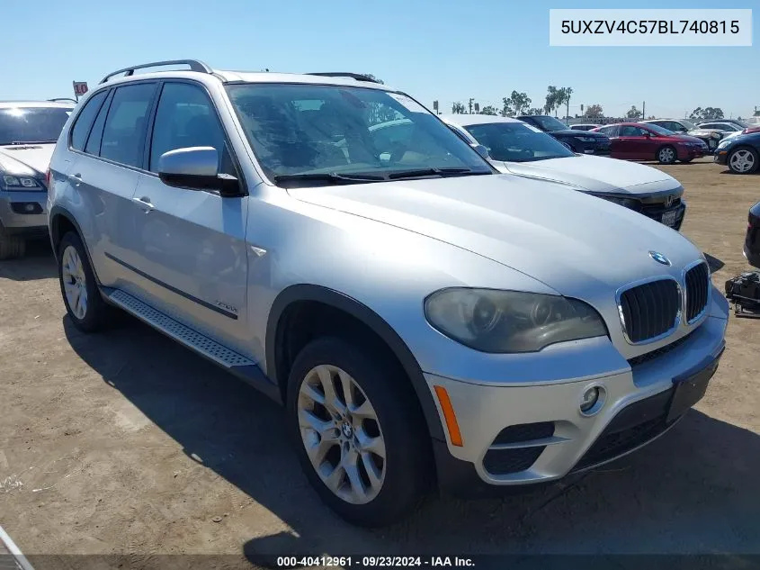 2011 BMW X5 xDrive35I VIN: 5UXZV4C57BL740815 Lot: 40412961