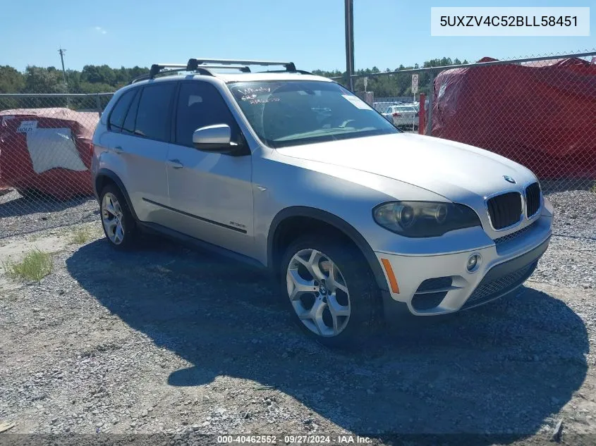 2011 BMW X5 xDrive35I/xDrive35I Premium/xDrive35I Sport Activity VIN: 5UXZV4C52BLL58451 Lot: 40462552