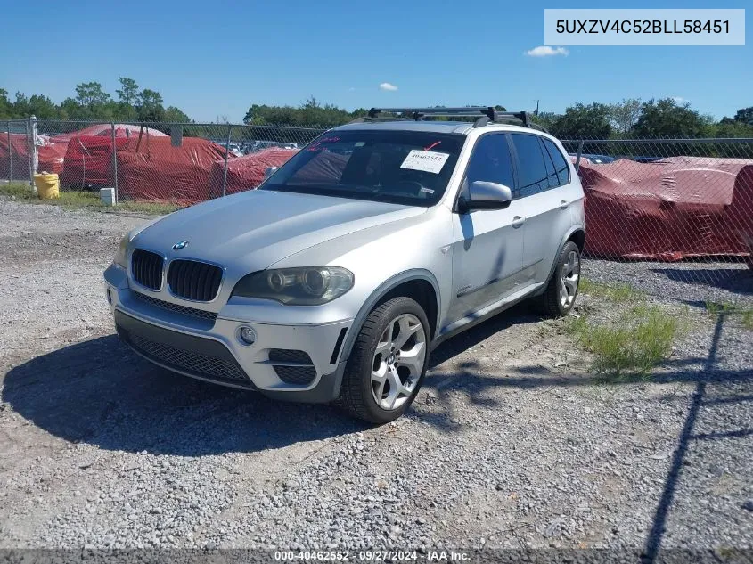 2011 BMW X5 xDrive35I/xDrive35I Premium/xDrive35I Sport Activity VIN: 5UXZV4C52BLL58451 Lot: 40462552