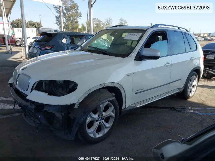 2011 BMW X5 xDrive35D VIN: 5UXZW0C59BL372093 Lot: 40487627