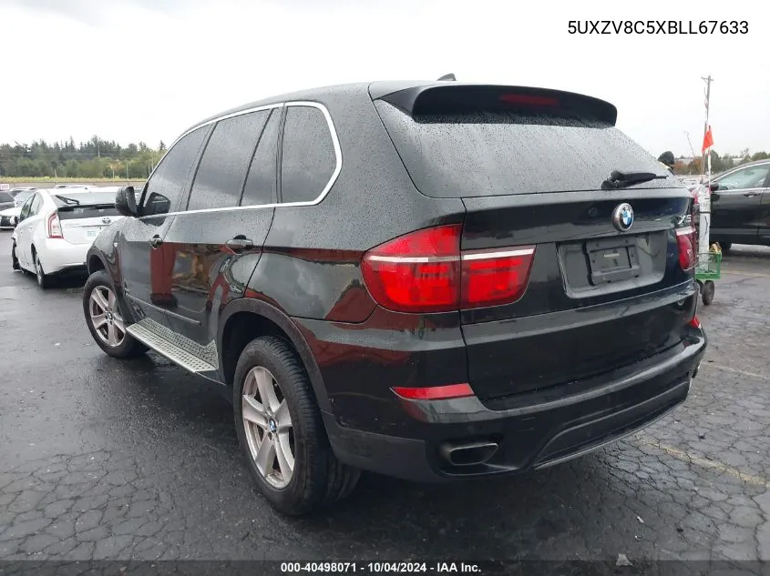 2011 BMW X5 xDrive50I VIN: 5UXZV8C5XBLL67633 Lot: 40498071