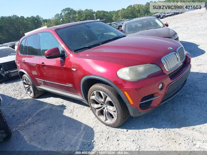 2011 BMW X5 xDrive50I VIN: 5UXZV8C59BL421603 Lot: 40539267