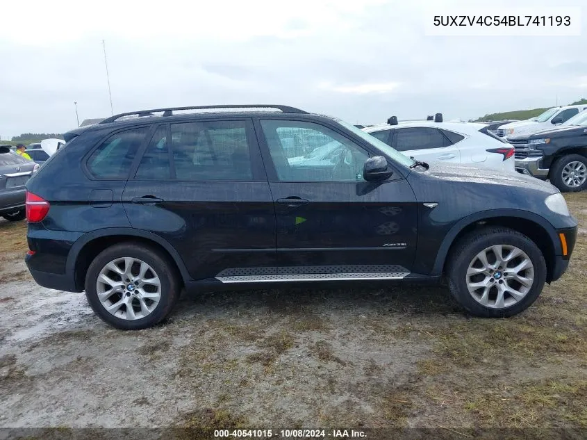 2011 BMW X5 xDrive35I VIN: 5UXZV4C54BL741193 Lot: 40541015