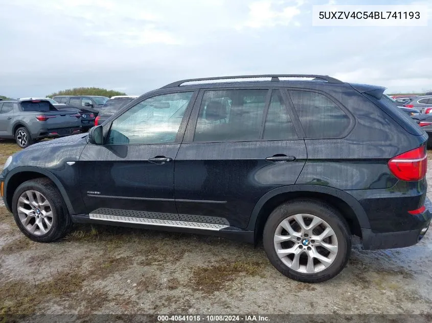 2011 BMW X5 xDrive35I VIN: 5UXZV4C54BL741193 Lot: 40541015