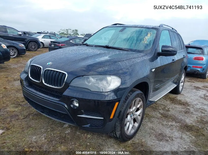 2011 BMW X5 xDrive35I VIN: 5UXZV4C54BL741193 Lot: 40541015