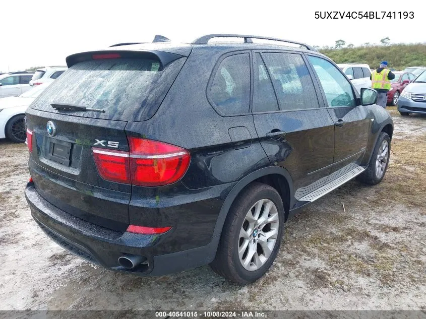 2011 BMW X5 xDrive35I VIN: 5UXZV4C54BL741193 Lot: 40541015