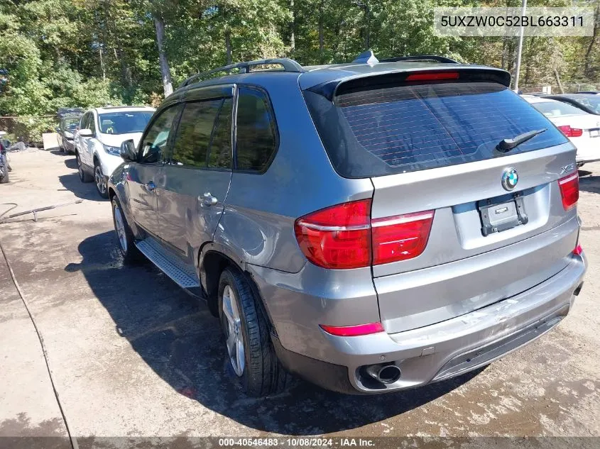 2011 BMW X5 xDrive35D VIN: 5UXZW0C52BL663311 Lot: 40546483