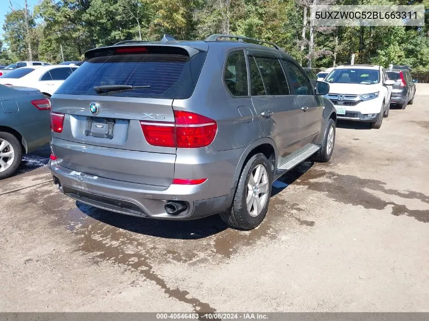 2011 BMW X5 xDrive35D VIN: 5UXZW0C52BL663311 Lot: 40546483