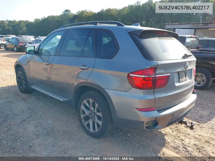 2011 BMW X5 xDrive35I/xDrive35I Premium/xDrive35I Sport Activity VIN: 5UXZV4C57BL402217 Lot: 40573005