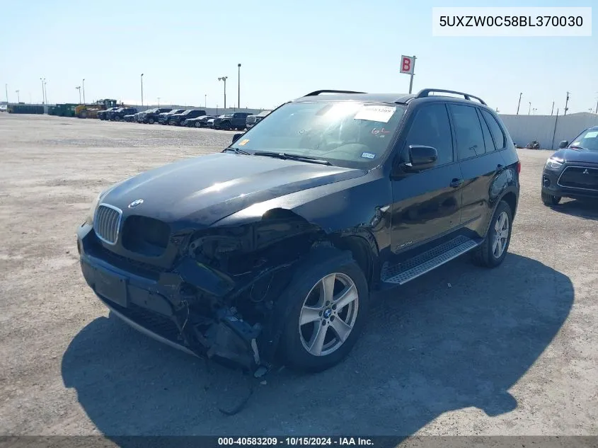 2011 BMW X5 xDrive35D VIN: 5UXZW0C58BL370030 Lot: 40583209