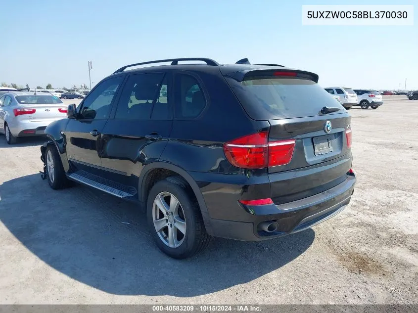 2011 BMW X5 xDrive35D VIN: 5UXZW0C58BL370030 Lot: 40583209