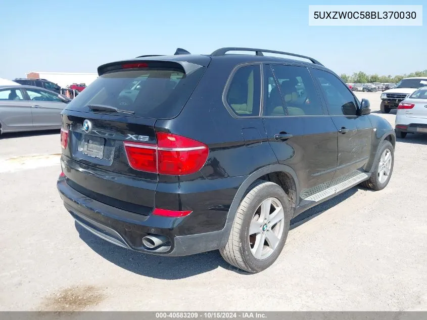 2011 BMW X5 xDrive35D VIN: 5UXZW0C58BL370030 Lot: 40583209