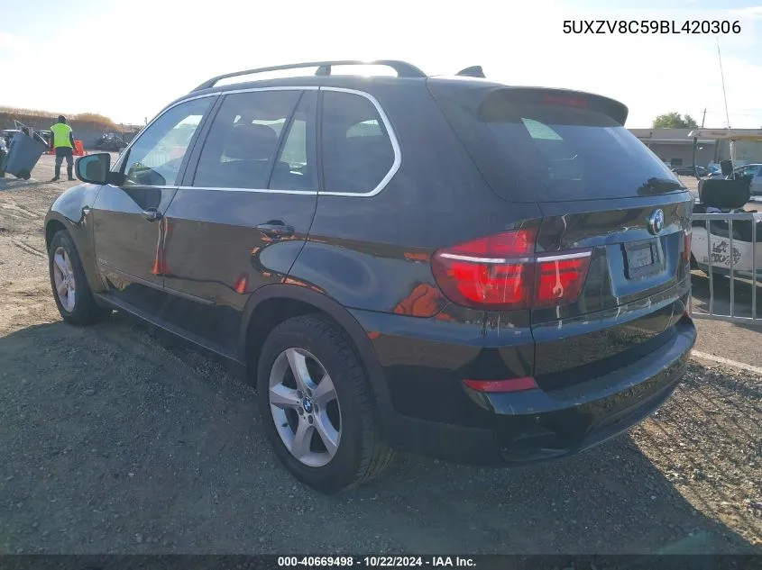 2011 BMW X5 xDrive50I VIN: 5UXZV8C59BL420306 Lot: 40669498