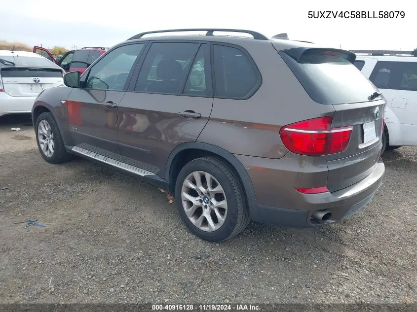 2011 BMW X5 xDrive35I/xDrive35I Premium/xDrive35I Sport Activity VIN: 5UXZV4C58BLL58079 Lot: 40916128