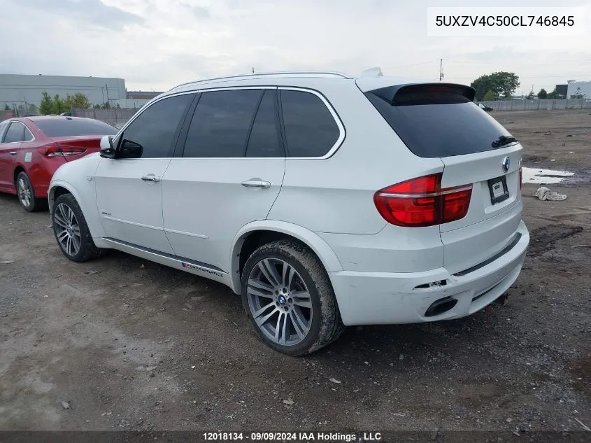 2012 BMW X5 3.5I VIN: 5UXZV4C50CL746845 Lot: 12018134