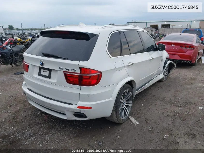 2012 BMW X5 3.5I VIN: 5UXZV4C50CL746845 Lot: 12018134